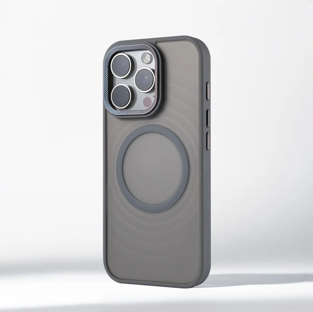 

Роскошный матовый полупрозрачный противоударный чехол с водной рябью для iPhone 17 Pro Max Air 16 15 14 13 12 для Magsafe Magnetic Cover Shell