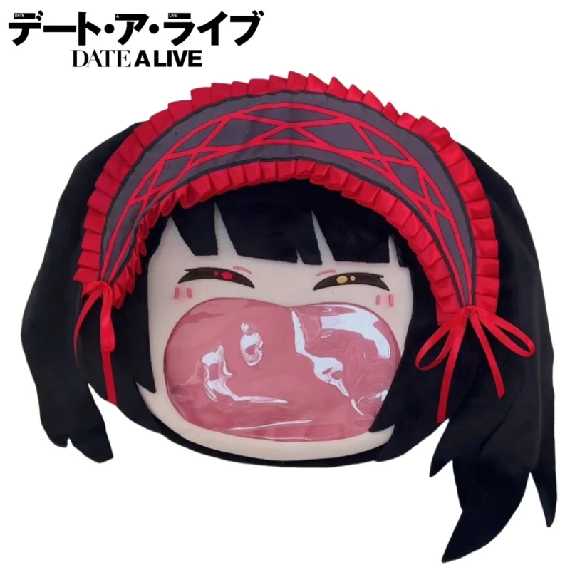 

Date A Live Plush Big Mouth Bag Tokisaki Kurumi Itabag Large Capacity Translucent Badge Display Holiday Gifts Anime Peripherals