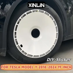 4PCS HubCap 19 Inch Wheel Caps Automobile Performance Replacement Hub Cap Full Rim Cover Accessories For Tesla Model Y 2020-2024