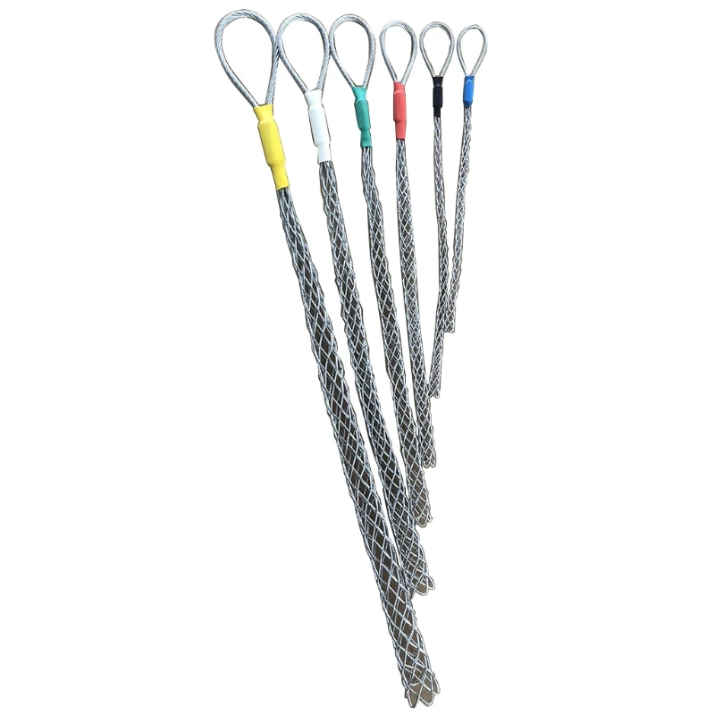 Mesh Puller Anti-slip Pipe Cable Wire Pulling Grips Lassos Cable Pulling Socks Electrician Tools Flexible Eye Multi-size