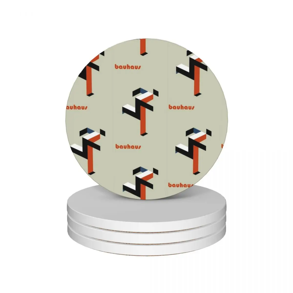 

Bauhaus #1 Ceramic Coasters (Set of 4) customized christmas personalize for table Coasters