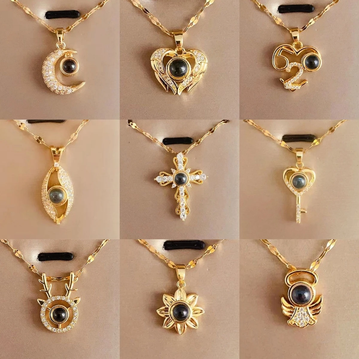 High-End Women's Necklace Projection Series I Love You Design Clavicle Chain Jewelry Wholesale Fashion Accessory