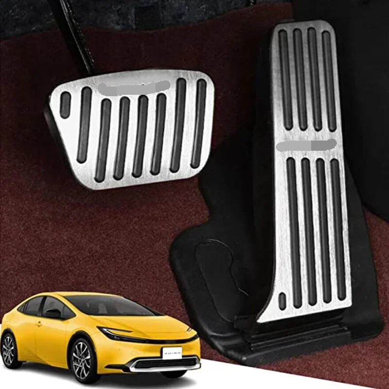 

Car Pedal Covers for Toyota Prius 2024 2023 Non Slip Accelerator Brake Rest Pad Auto Parts Styling 3d Accessories 2pcs Red Black
