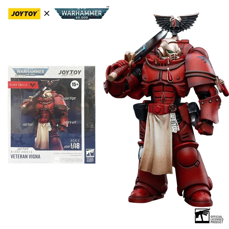 JOYTOY 1/18 Actionfigur (4 TEILE/SATZ) 40K Blood Angels Veteran Version 2 Anime Collection Militärmodell