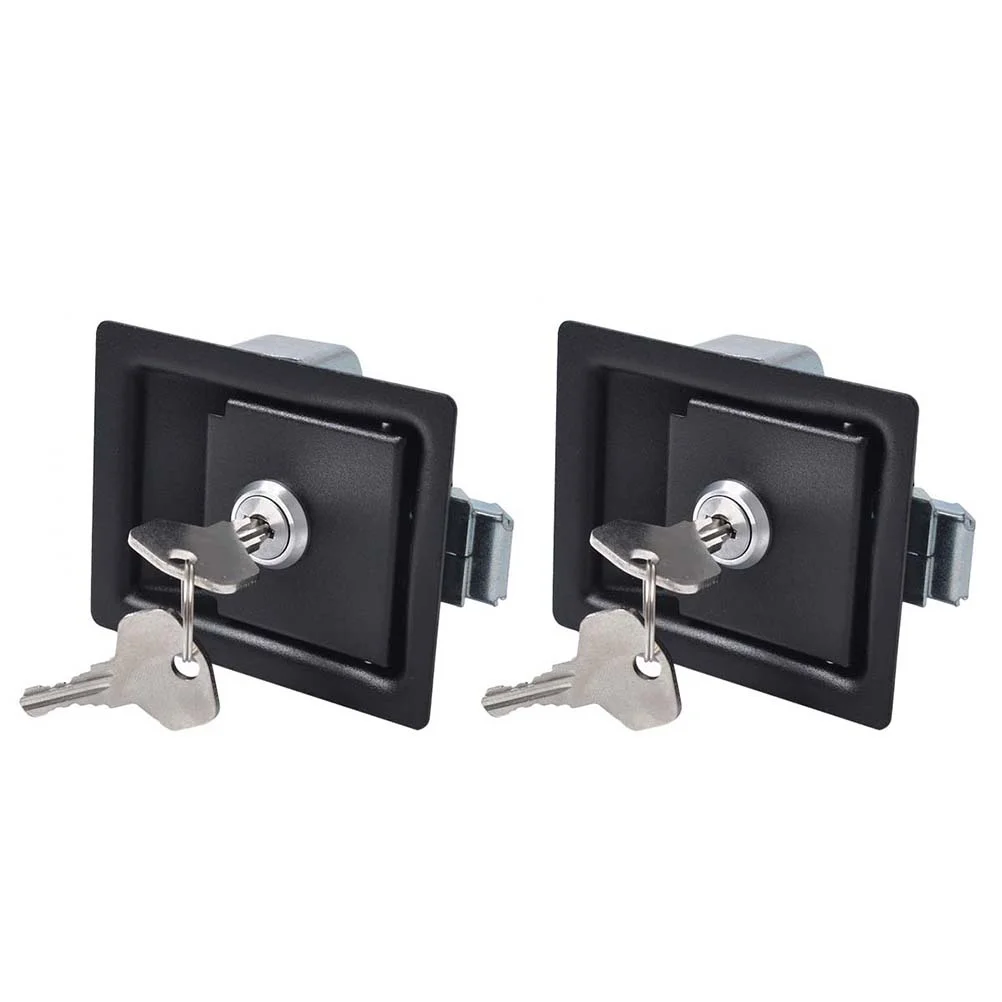 

4pcs Heavy Duty Box Locks Carbon Steel Paddle Latch Weather Resistant Trailer RV Accessories Anti Car caravan Truck