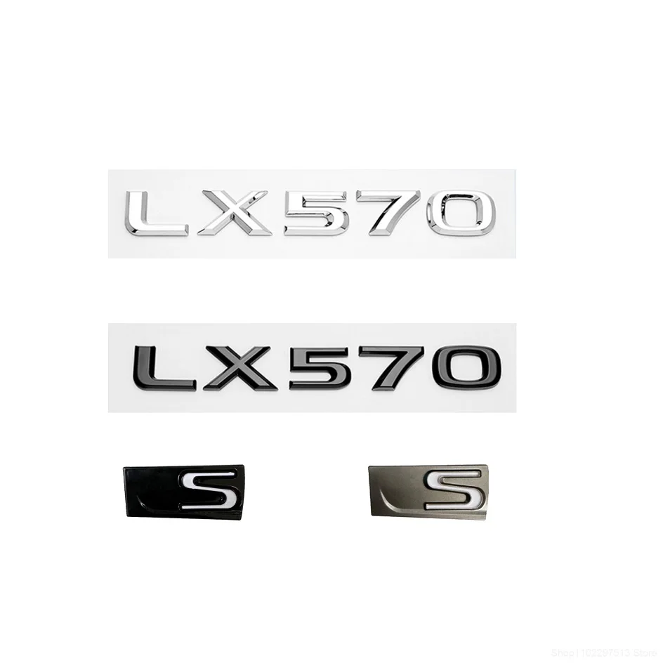 Для Lexus LX570 S аксессуары 2008-2019 задний багажник автомобиля специальная эмблема значок наклейка письмо задняя