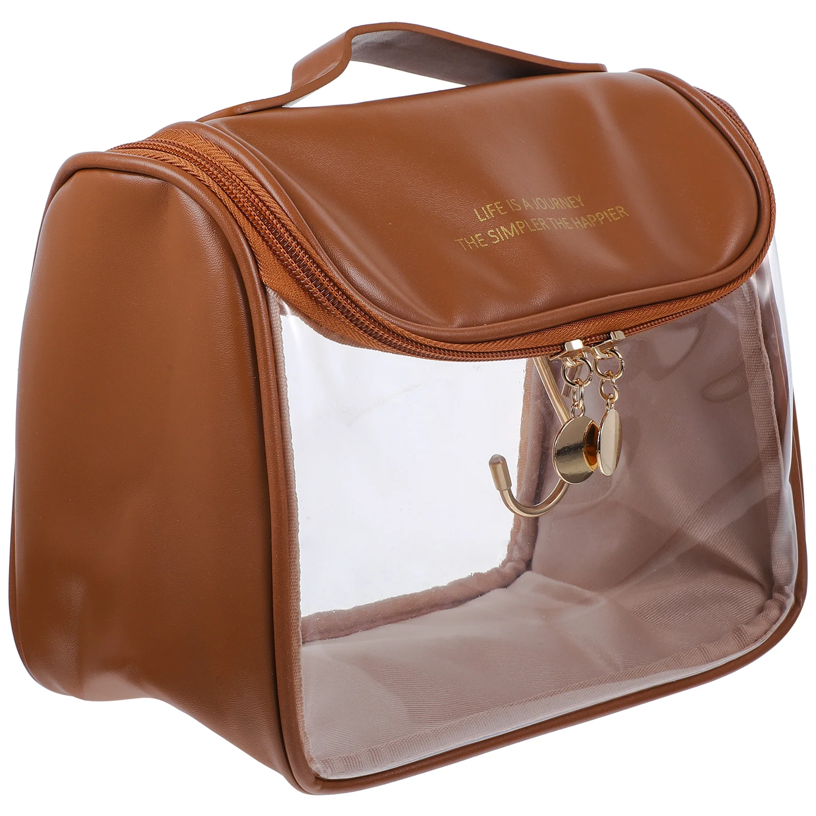 

Portable Makeup Bag Lightweight Travel Toiletries ganizer Large Capacity Clear PVC PU Nylon Material Women Men Storage