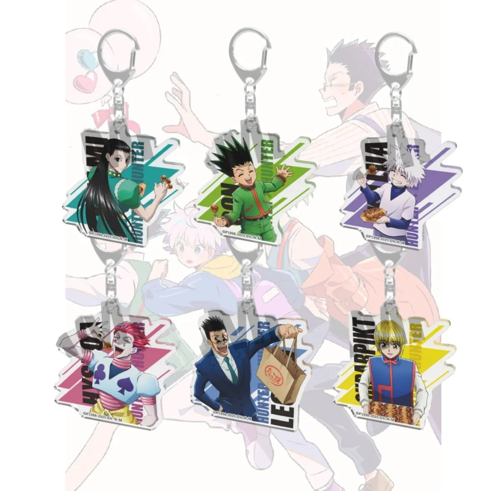 

6cm Anime Hunter × Hunter Acrylic keychain Gon Freecss Kurapika HD Pendant Cute Backpack Accessories Decor Gifts