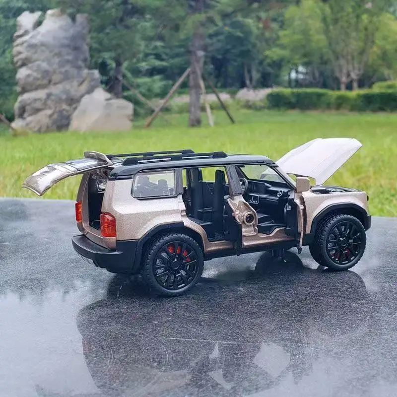 1/32 Toyota 2024 PRADO 랜드 크루저 SUV 합금 자동차 모델 다이캐스트 금속 오프로드 차량 자동차 모델 사운드 라이트 어린이 장난감 선물