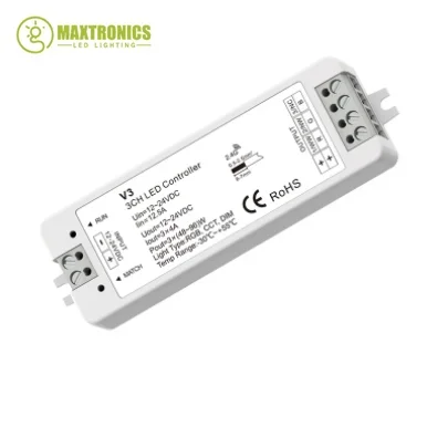 V1 V2 Single Color CCT LED Dimmer V3 VP V5-M RGBW RGB+CCT RGB Controller 12V CV RF 2.4G For 1/2/3/4CH Led Strip Light DC12-24V