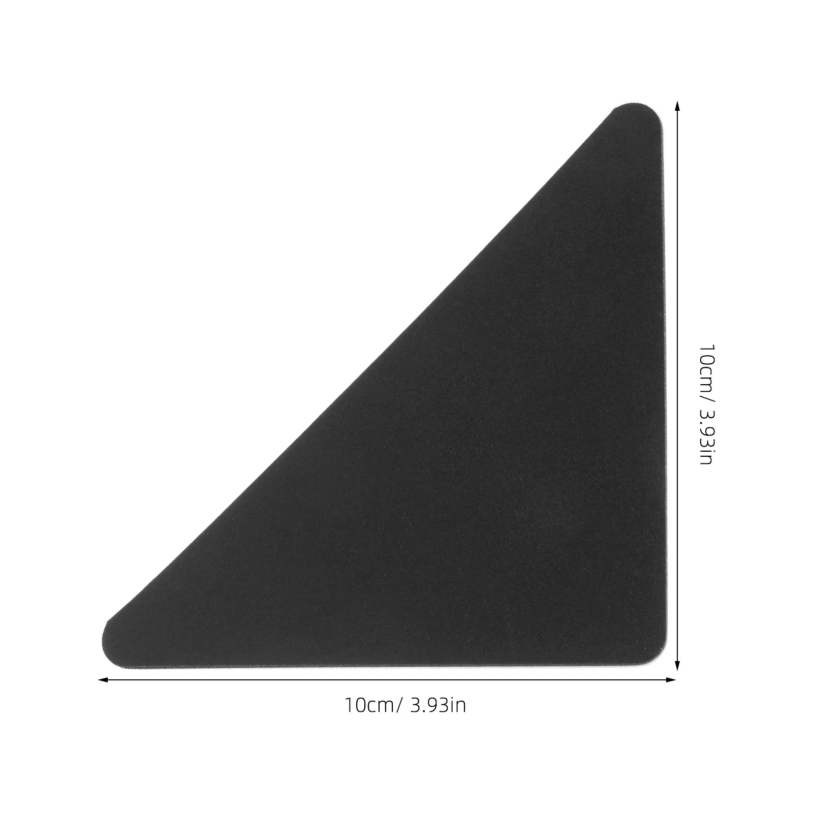 4 pezzi adesivi per tappeti in PU triangolo nero cuscinetti adesivi biadesivi tappeti antiscivolo ferma sul nastro per tappeti in legno duro