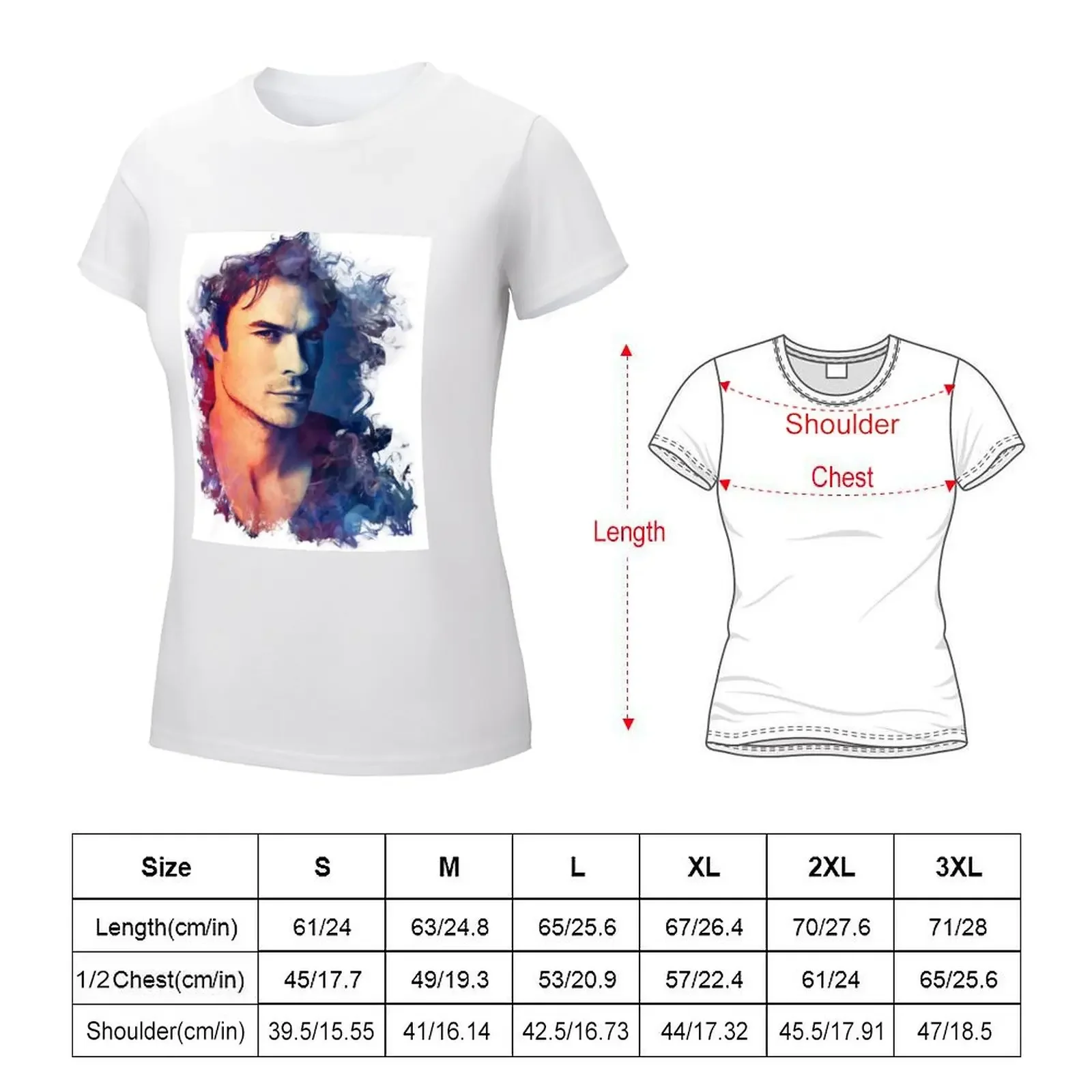 ian somerhalder T-shirt animal print shirt for girls cute tops t-shirts for Women pack