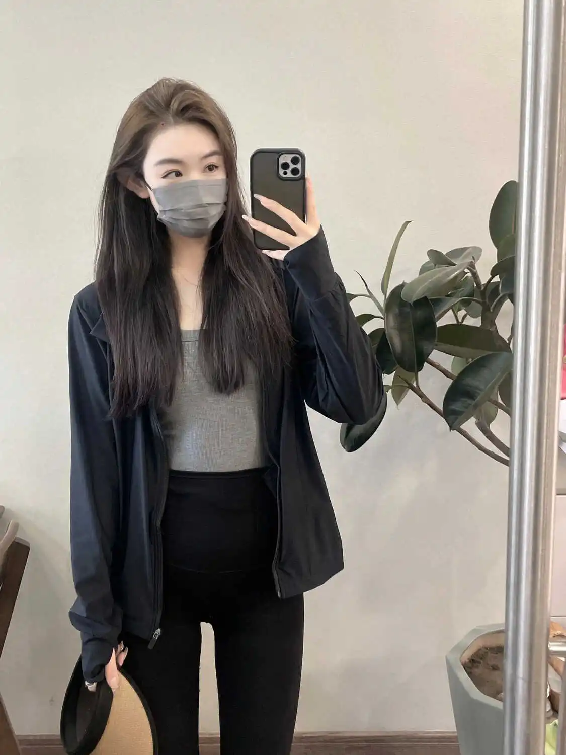 

Women's Ice Silk Hooded Open Cardigan Lightweight Breathable Summer Outdoor Running Yoga Fitn Light Sun Protection Outerwear