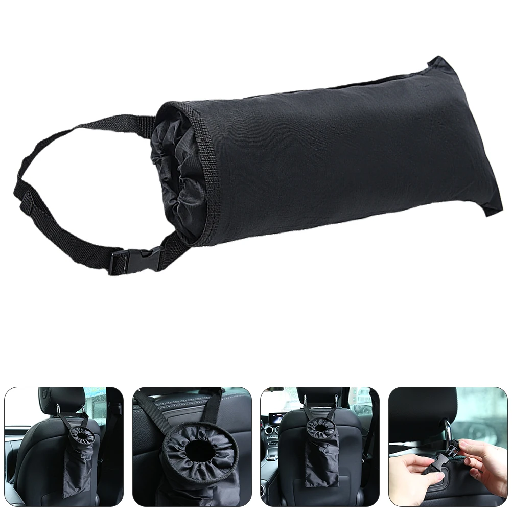 

Car Back Storage Foldable Hanging Trash Bag Oxford Cloth ganizer Dustproof Waterproof Lightweight Space Saving Foldable Car Seat