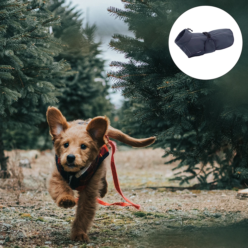 

1pc Waterproof Polyester Dog Jacket For Winter Party Warm Pet Coat Walking Sports Use Dogs Coat Pet Supplies