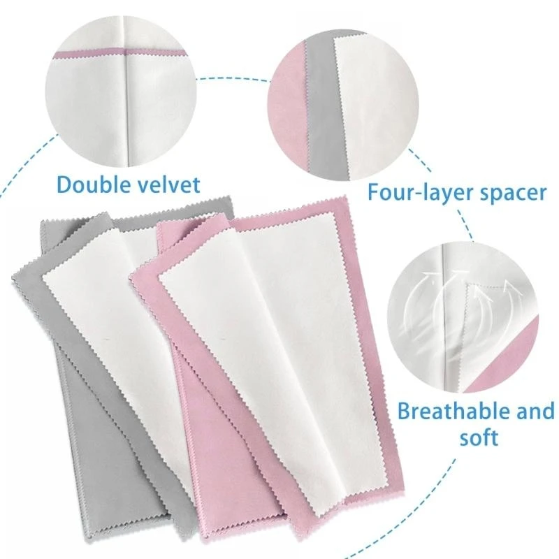 Multipurpose Silver Polishing Cloth Cleaning Cloths for Jewelry and Instruments