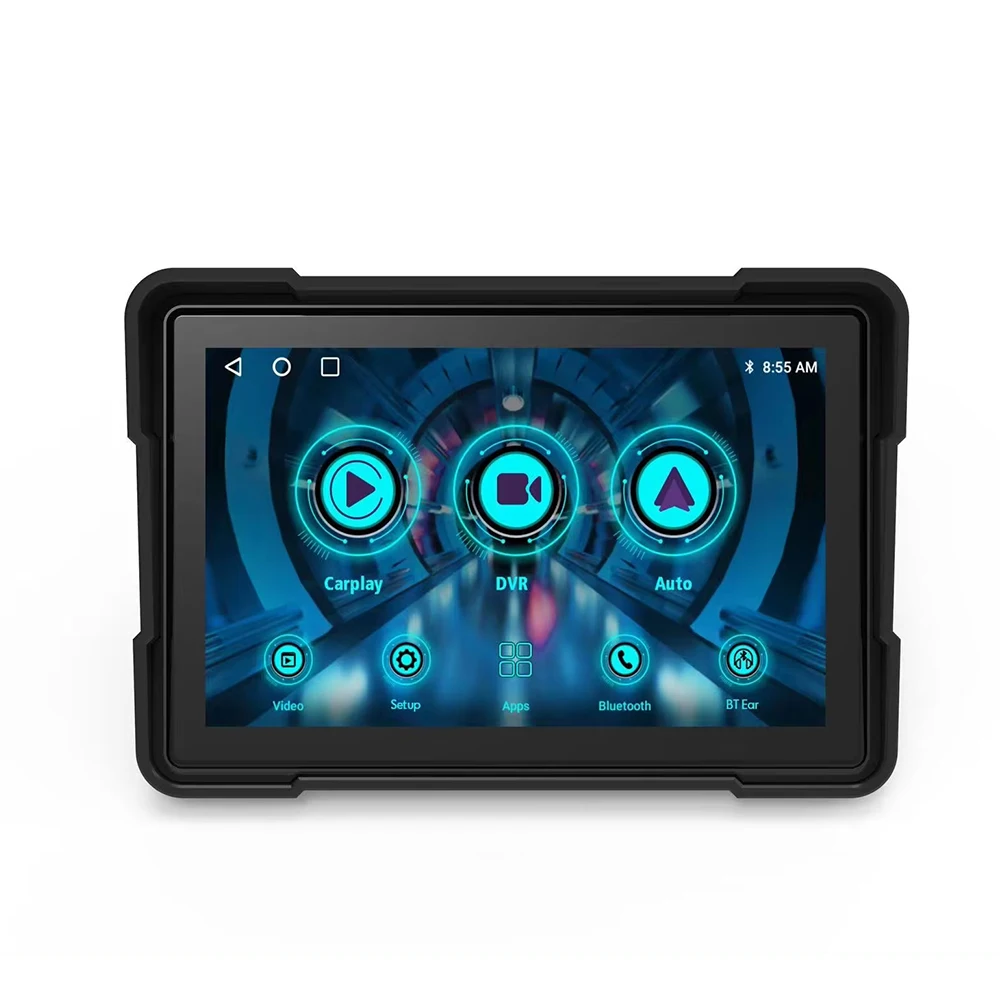 5 Inch Portable GPS Navigation Motorcycle Waterproof Display Moto Wireless Carplay Android Auto IPS Screen IPX7