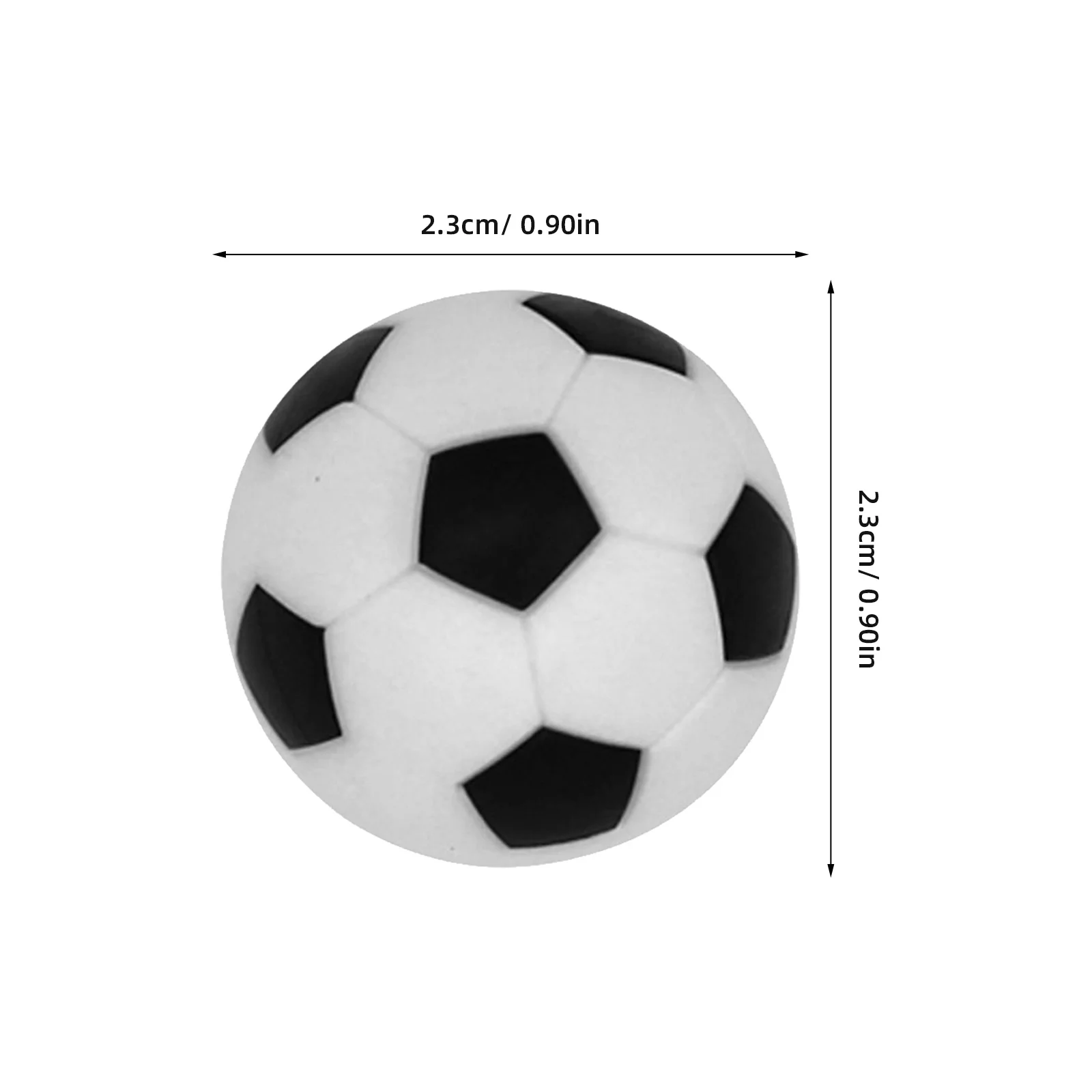 6 pçs mini bolas de futebol de mesa compacto leve para casa loja shopping matraquilhos acessórios substituição adulto futebol