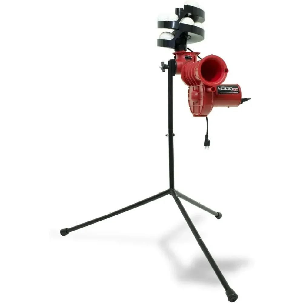 Heater Sports Slider Lite 360 Baseball Pitching Machine, Holds 12 Balls, Automatically Pitches Fastballs