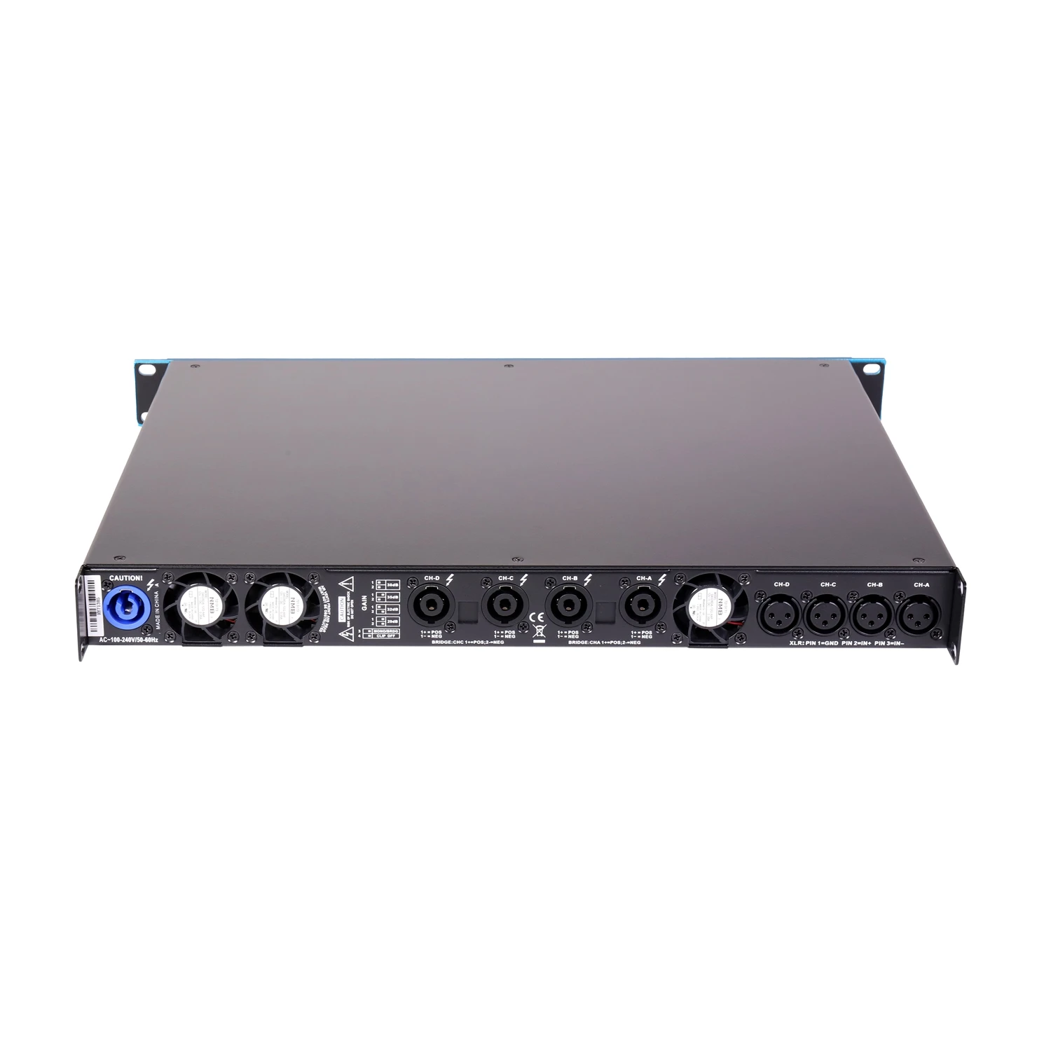 

CVR DSP 1000watt 4-CH Class D 1U Energy Saving Power Amplifiers