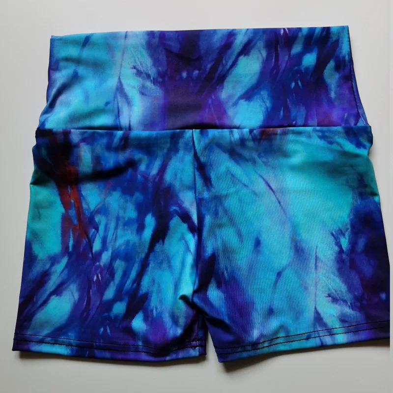 Tie Dye Shorts Gym Women Sport Shorts S-XXXL High Waist Push Up Booty Scrunch Short Plus size Fitness Running Workout Leggings