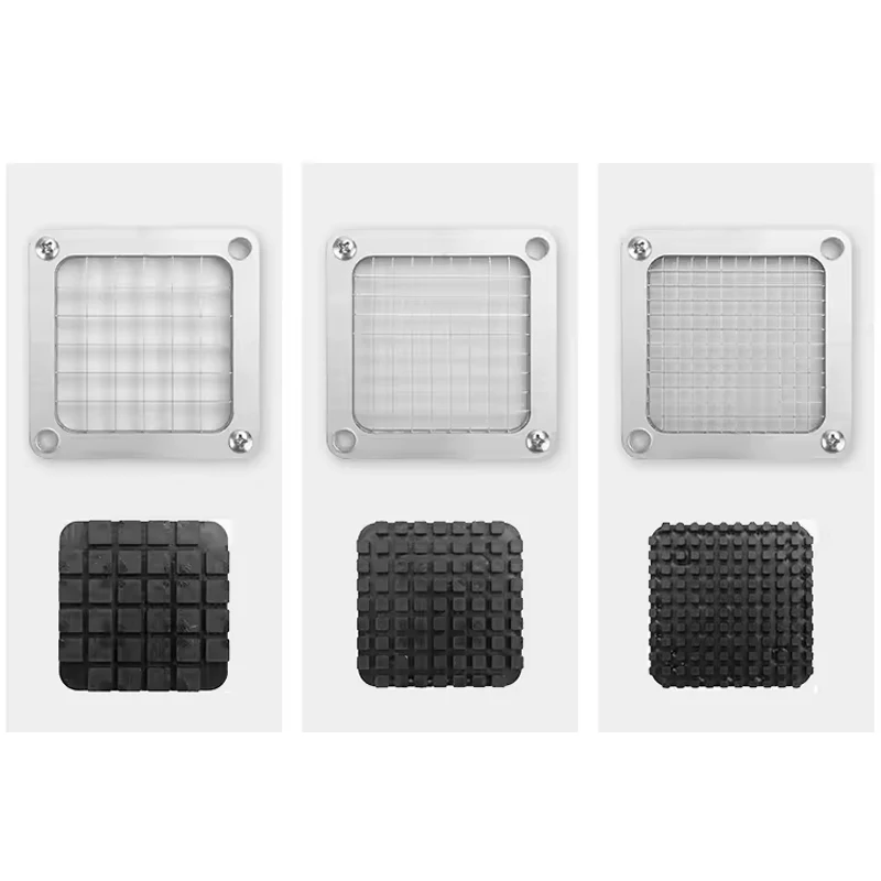 Manual French Fry Cutter Heavy Duty Potato Slicer for Vegetables Fruits Stainless Steel Blades Commercial Grade Hand Press Tool