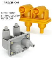 Silla Dental con filtro de succión fuerte, accesorios de silla Dental, equipo Dental, 2 agujeros