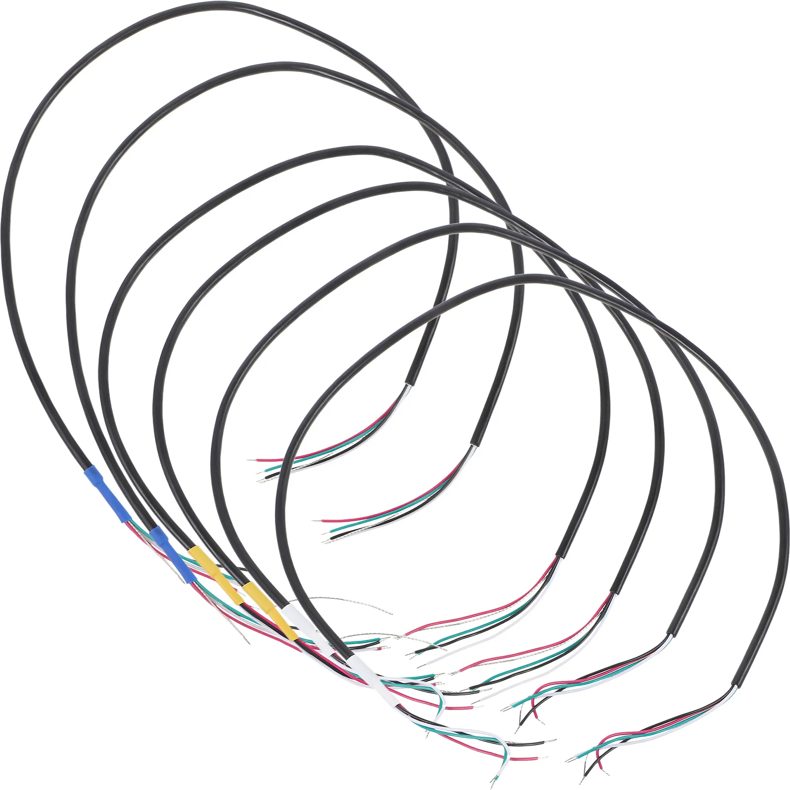 

6Pcs Guitar Pickup Wire Harness Shielded 4-Core Ground Wire for Electric Guitar Pickup Circuit Welding Repair Kit Clear Sound