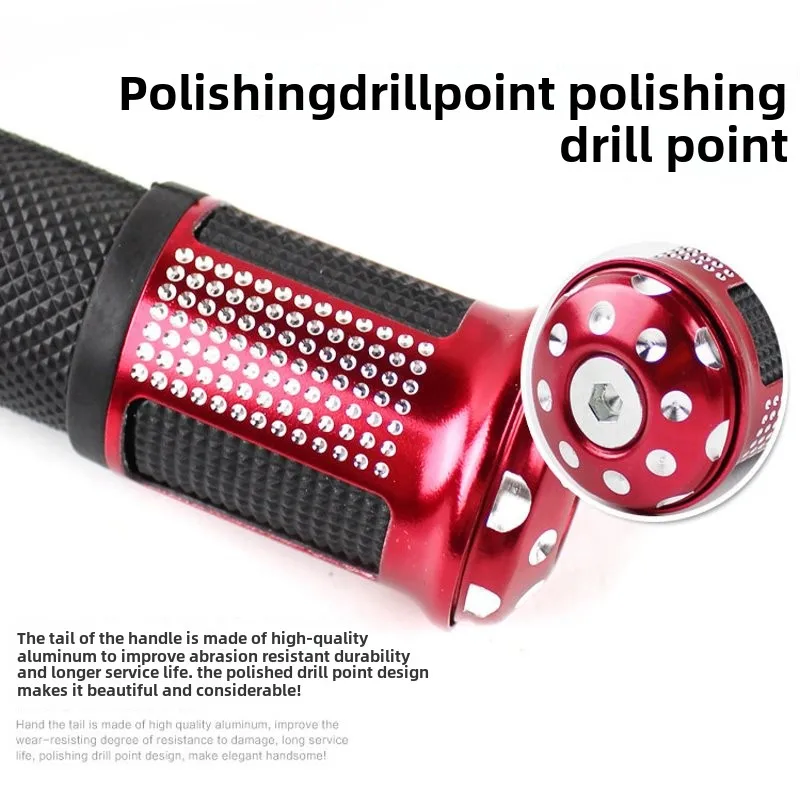 Motorcycle Handlebar Plug Aluminum Knobs Anti-Slip Handle Bar Hand Grips CNC Ends Motorbike Parts for Dirt Bike Street Modified