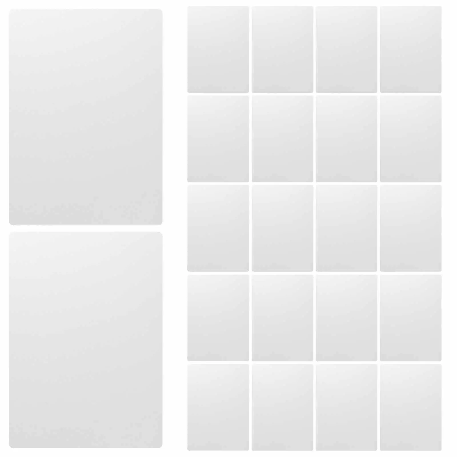 50Pcs Transparent Book Binding Covers Thick Clear Plastic Sheets Waterproof Document Protector Film for Reports Notebooks Files