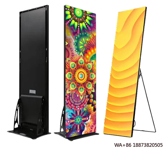 Affiche polychrome d'intérieur LED Vcore HD, affichage P1.86 P2 P2.5 P3, écran numérique sur pied