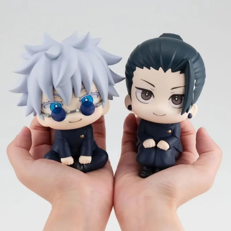 

In stock Anime Jujutsu Kaisen Figure Gojo Satoru Action Figure Q Version Doll Geto Suguru Statue 10cm Pvc Model Room Toy Gifts