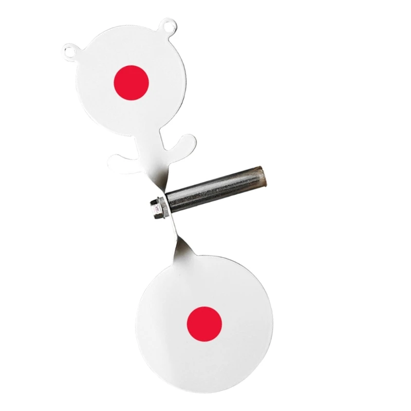 Double Headed Small Spinner Targets Screwed-Type Steel Plinking Targets Spinner Auto Resets Steel Targets Easily Install