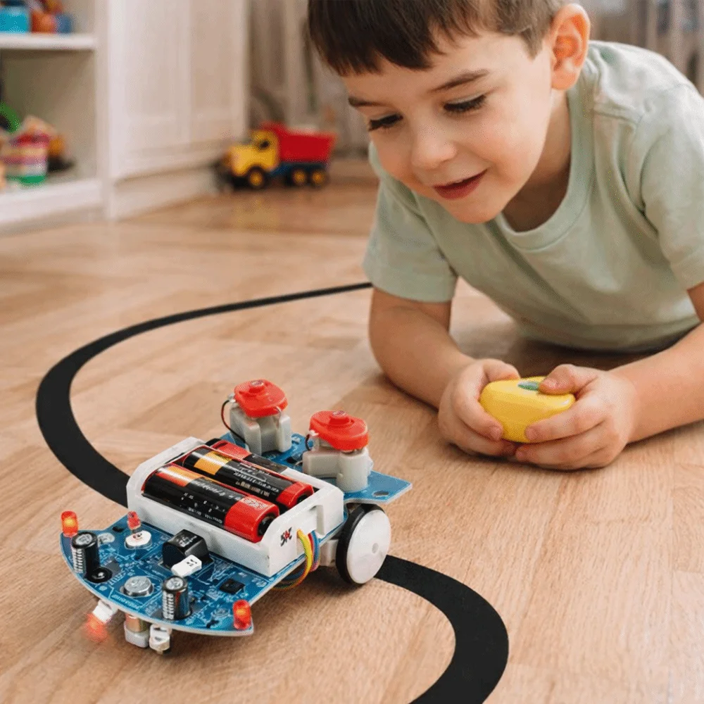 Intelligent Tracking D2-5 Intelligent Tracking Car DIY Kit Smart Patrol Tt Motor Assembly Line Following Robot Robotics Kit