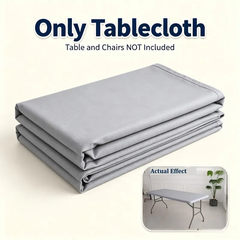 Waterproof Rectangle Elastic Table Cover PU Wedding Table Protector Washable Tablecloth Picnic Camping Banquet Table Cloth