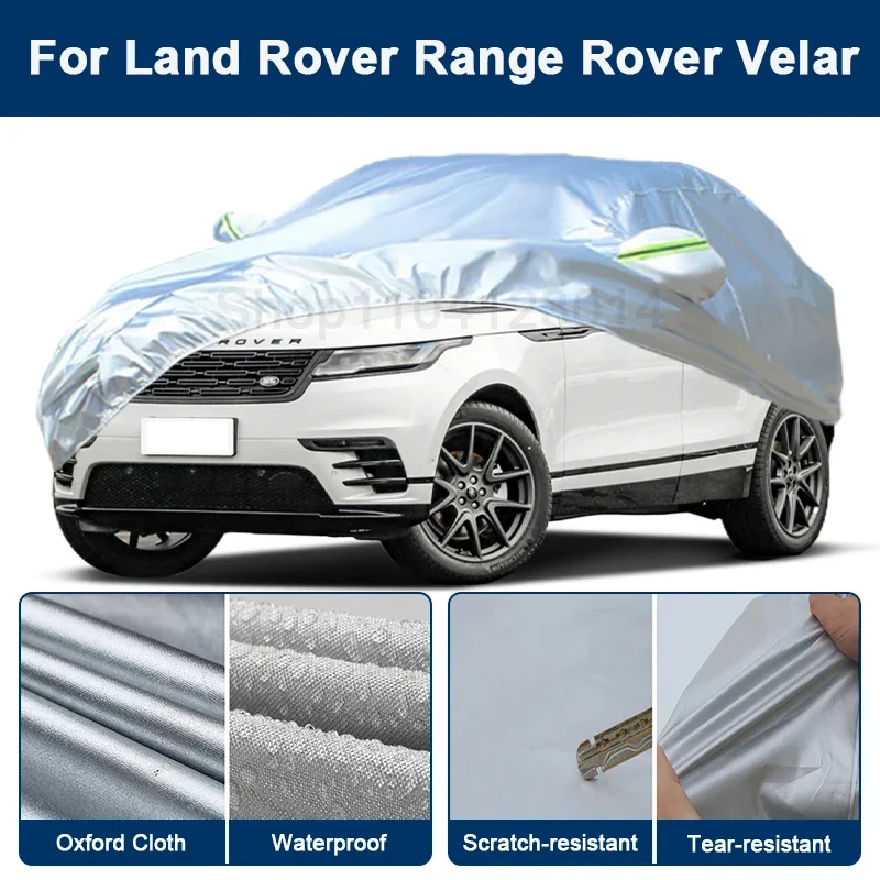 

Всепогодный чехол для автомобиля Land Rover Range Rover Velar с отражающими полосами, водонепроницаемый, снегозащитный, пылезащитный, с защитой от УФ-излучения