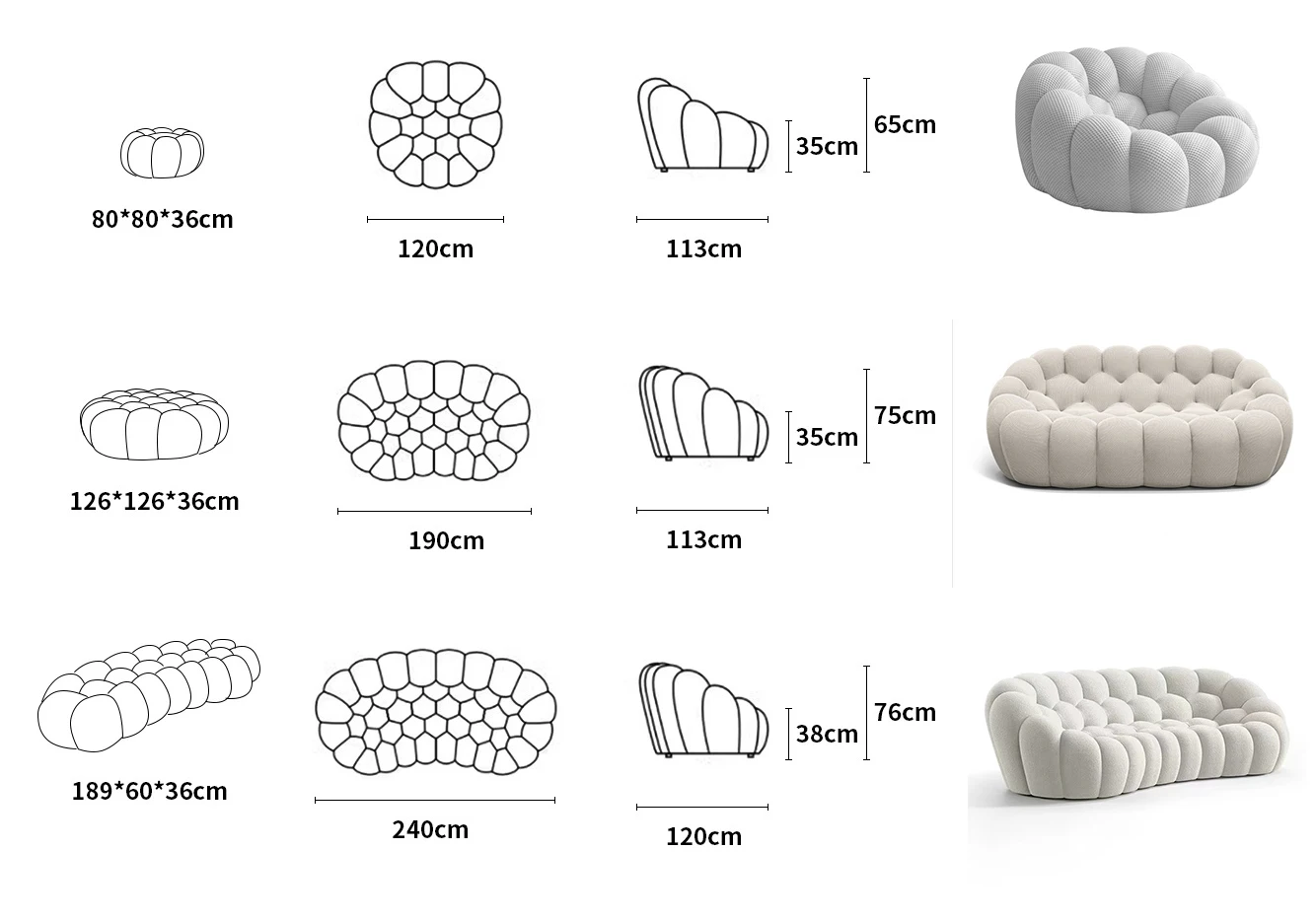 كيس حبوب القهوة الحديثة أريكة استرخاء قابلة للنفخ أريكة مضغوطة أرائك غرفة المعيشة Poltrona a Sacco #4