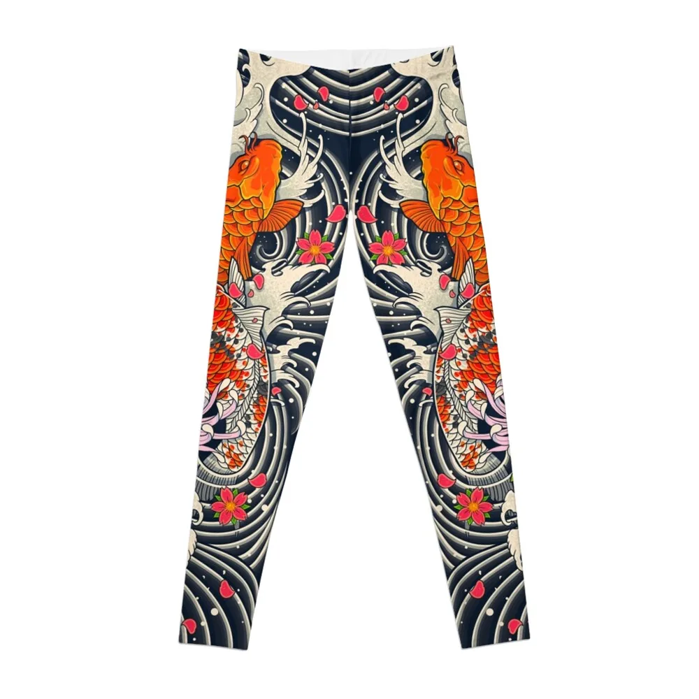 

Koi Fish Pond Leggings Legging sexy woman Women's gym Womens Leggings