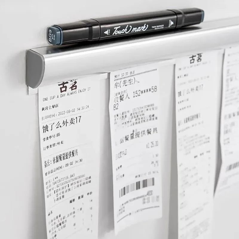 

20/30cm Alloy Ticket Tab Bill Receipt Hanging Rack Bar Kitchen Order Document Holder Kitchen Tool Ticket Paper Clip Organizer
