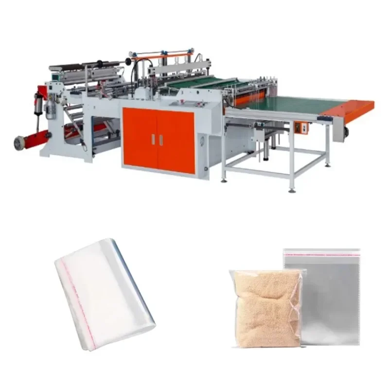 Fully Automatic Recycle Plastic Garbage Bag Forming Machine High Speed Bopp Opp Pp Side Sealing Hot Cutting Bag Making Machine