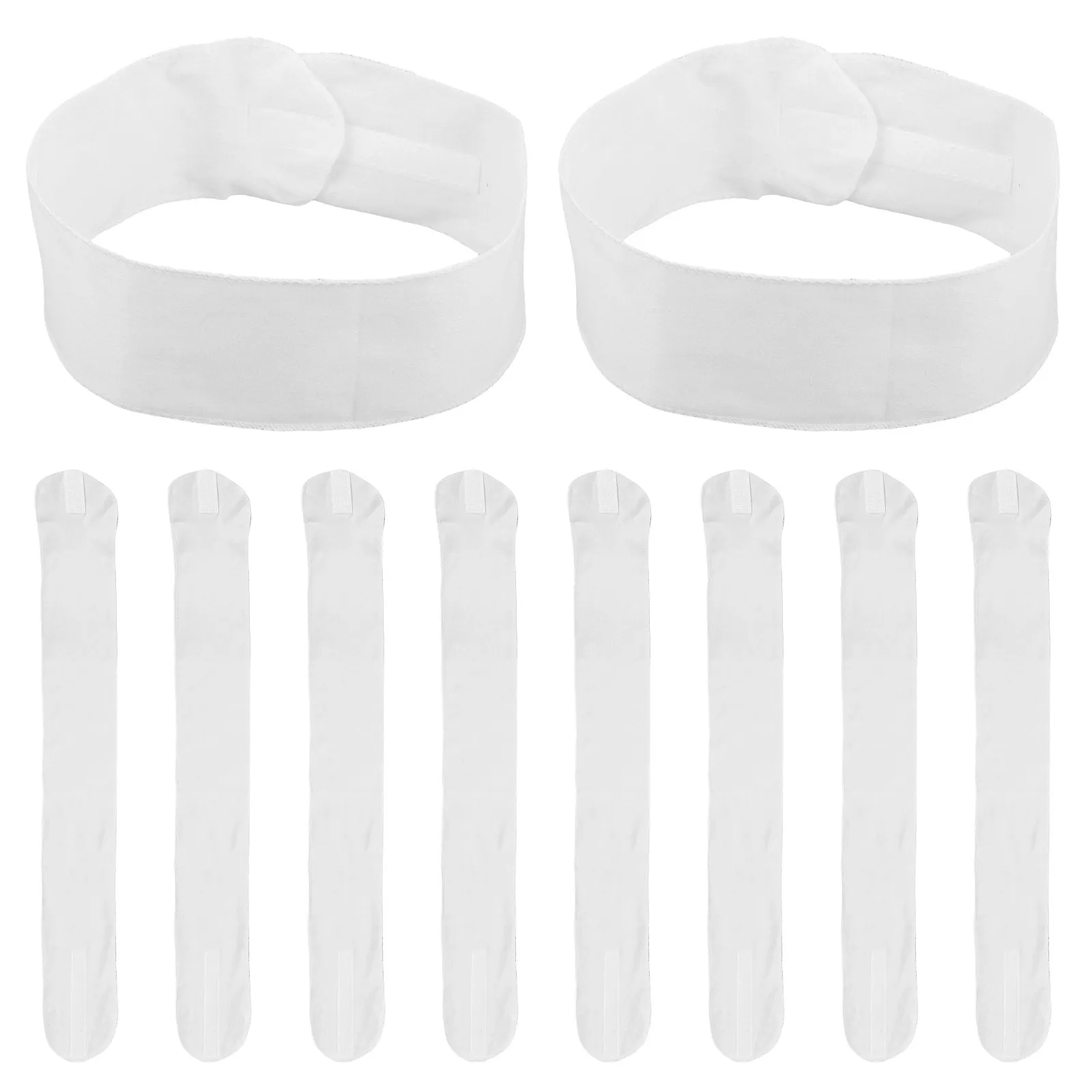 

10Pcs Disposable Spa Headbands Non Woven Soft Tape Closure Facial Hair Wrap for Skincare Makeup Face Washing Estheticians Women