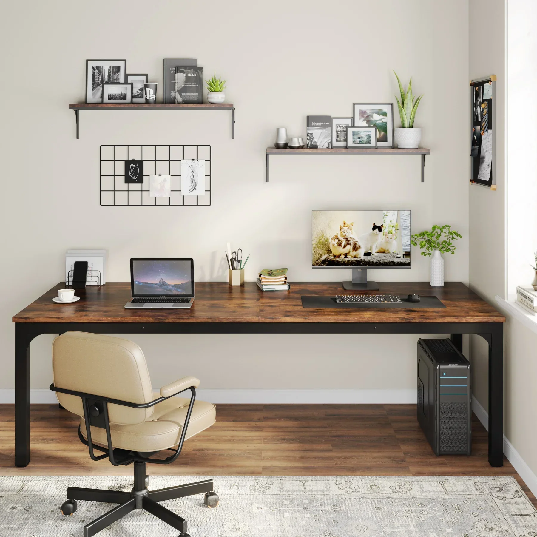 

#For Bureau d'ordinateur extra long, bureau double