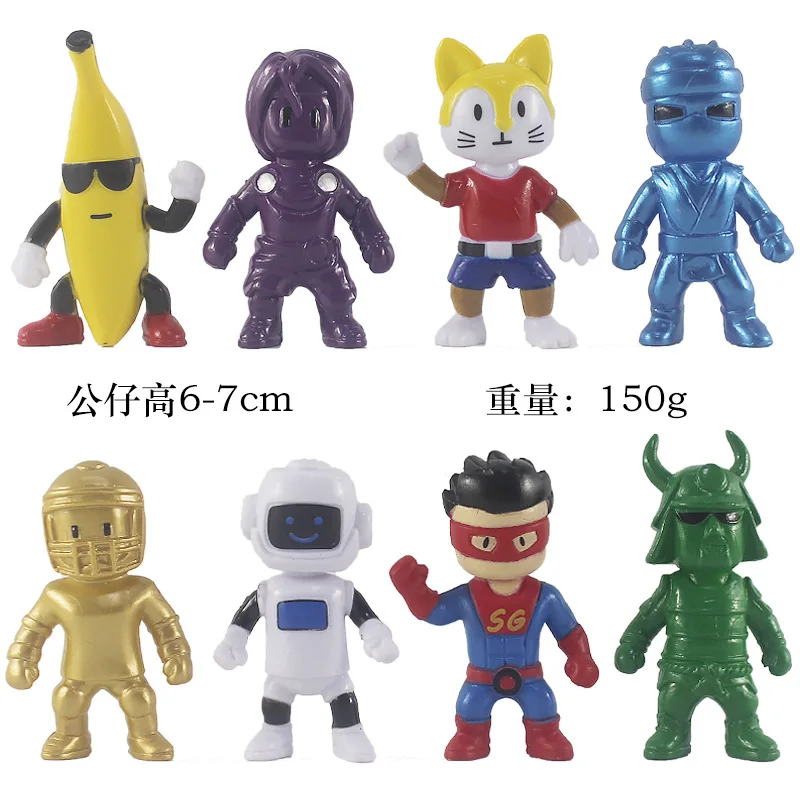 

Stumble Fall Guys Action Figures Toys Game Character Card PVC Model Kawaii Anime Collection Dolls Kids Gifts
