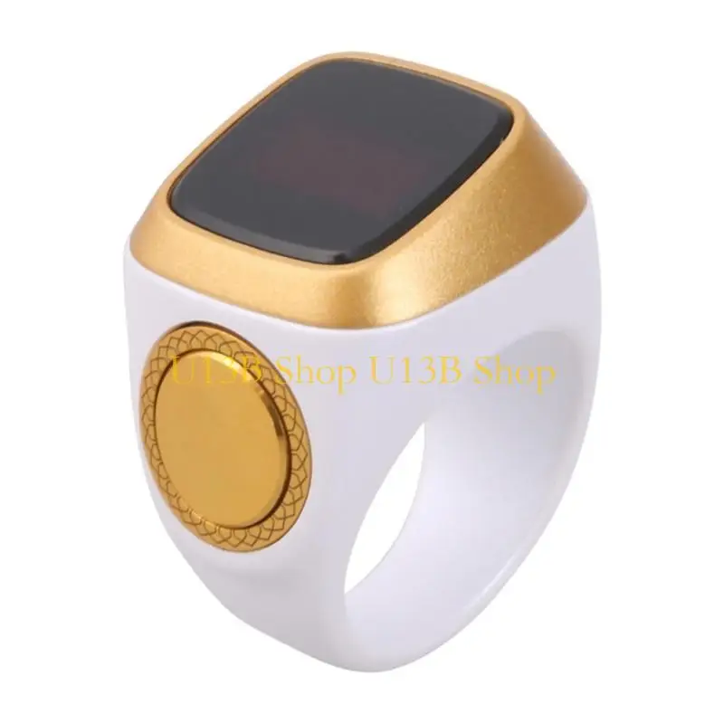 

U13B исламские цифровые кольца на палец Tasbeeh счетчик умные молитвенные напоминания кольца счетчик счетчика 22 мм с