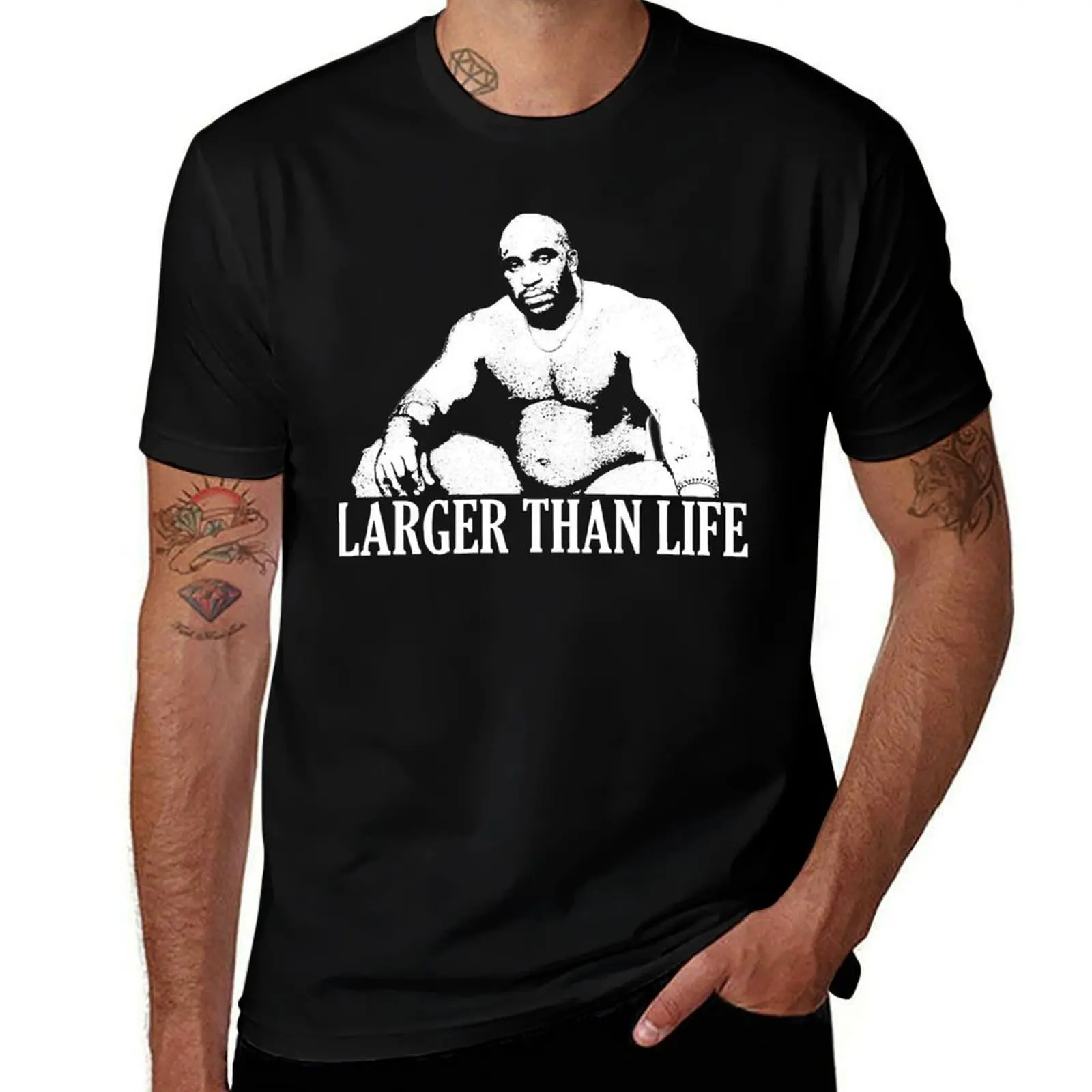 Larger Than Life T-Shirt Casual Basic Short Sleeve T-Shirt