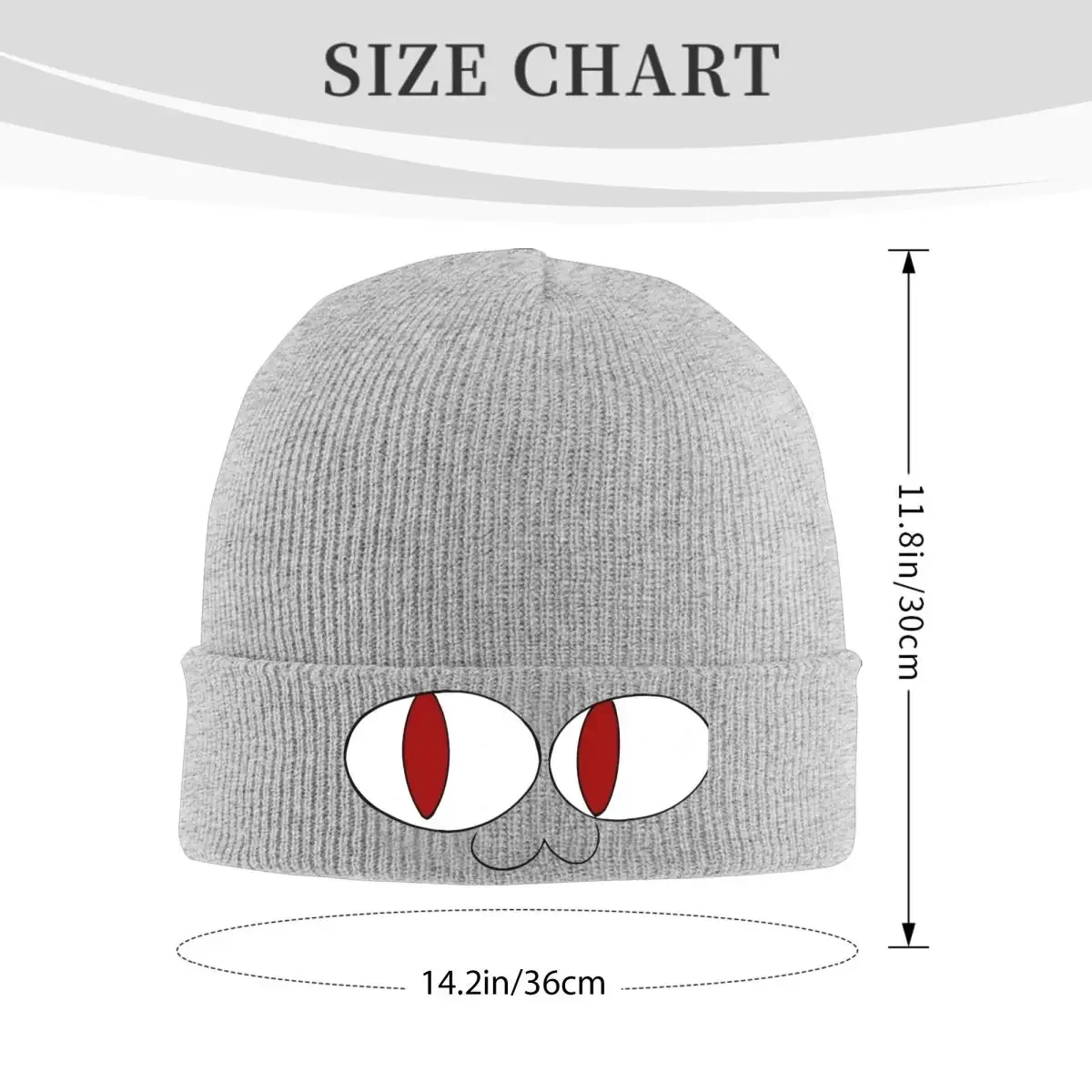 Neco Arc Beanie Hats Face Trendy Caps Men Women Unisex Outdoor Sport Knitting Hat Winter Graphic Warm Beanie Hat