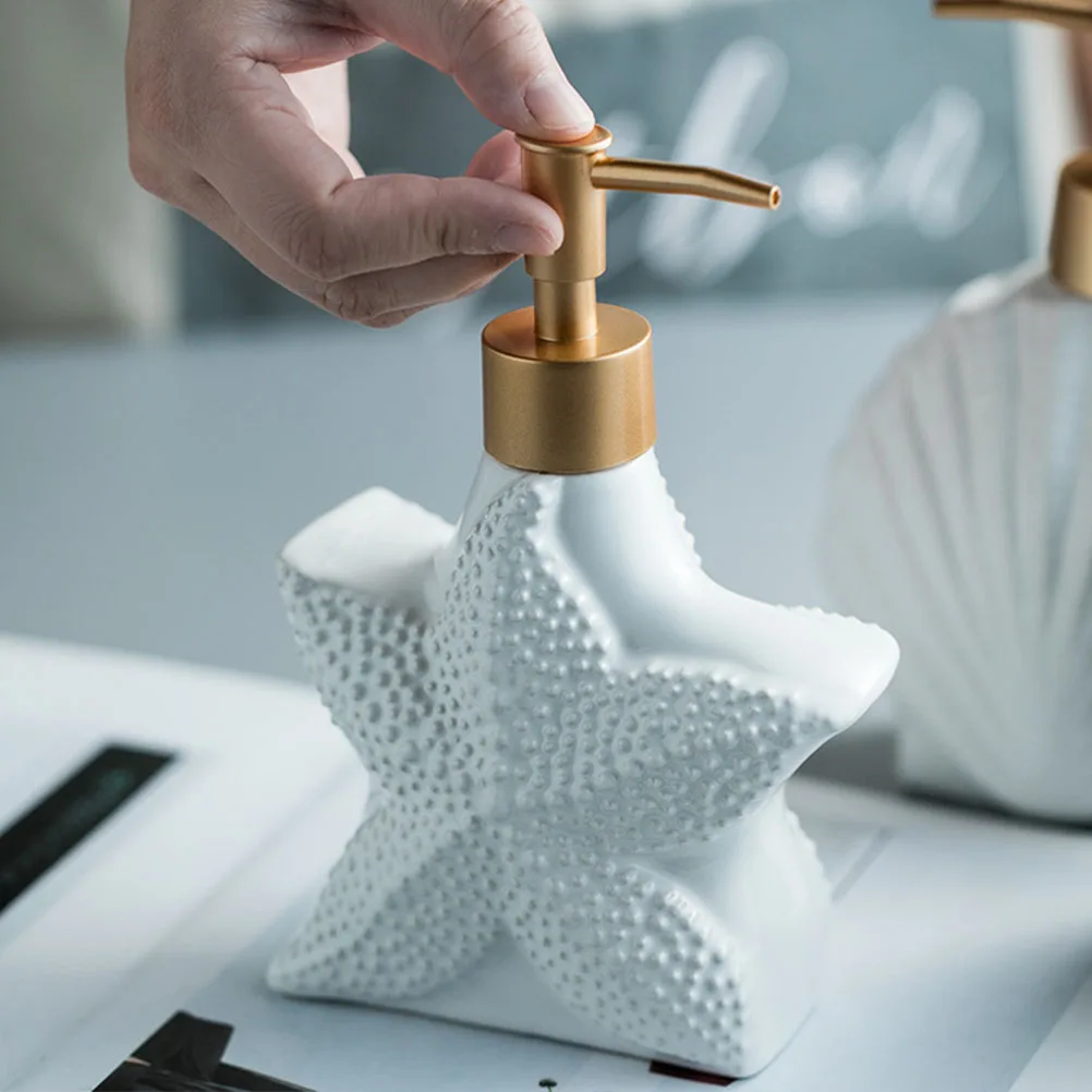 

1Pcs Ceramic Shower Gel Bottle 330ml Reusable Multi-Purpose Liquid Dispenser for Cosmetics Shampoo Bottle