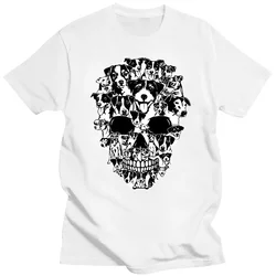 Jack Russell Terrier Skull Dog Skeleton Halloween T Shirts Graphic Cotton Streetwear Short Sleeve Birthday Gifts Summer T-shirt