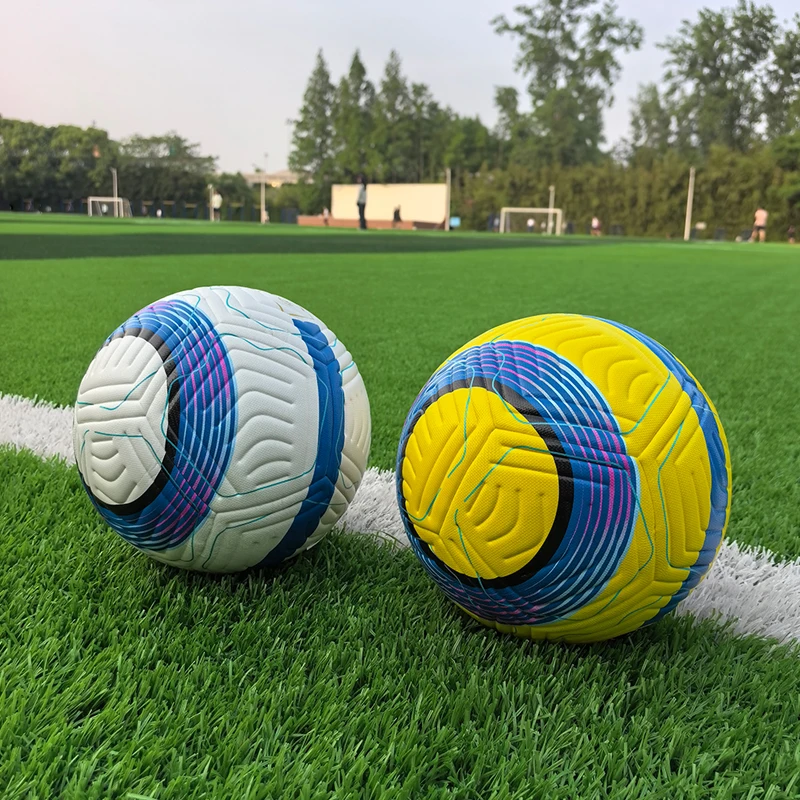 크기 5 축구 공 전문 공식 리그 축구 야외 경기 훈련 공 PU 소프트 매끄러운 열 접합 기술