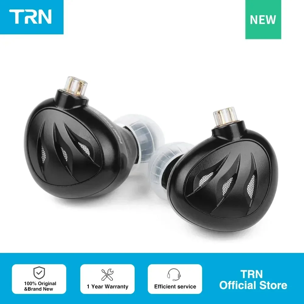 TRN Rosefinch In-ear HiFi Earphones 12mm Planar Driver Wired IEMs Earphone Running Noise Reduction Bass Metal Monitors Headphone